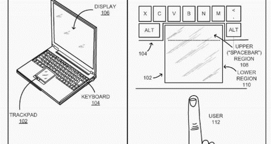 谷歌新专利：键盘空格键不翼而飞了？