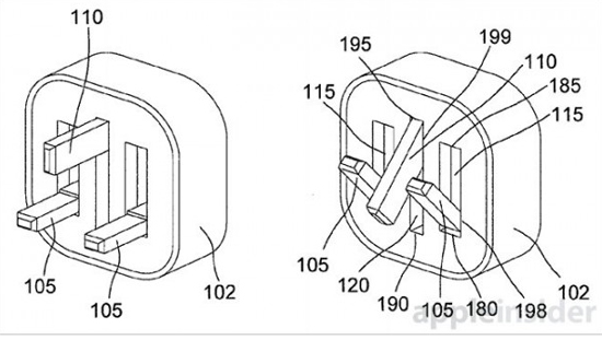 体积缩小便于携带 苹果充电器新专利曝光