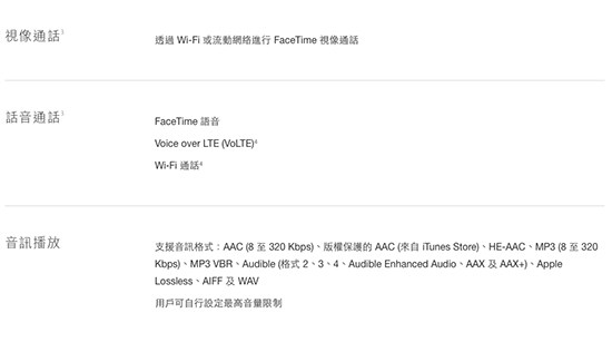 依旧被阉割 国行版iPhone 6s不支持FaceTime Audio