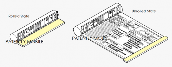 可卷曲折叠手机终于来了！三星专利已在路上
