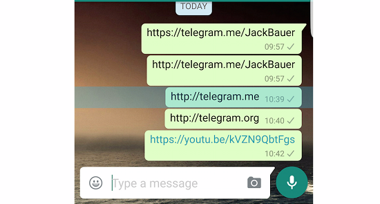 受Telegram竞争威胁 WhatsApp屏蔽其链接访问