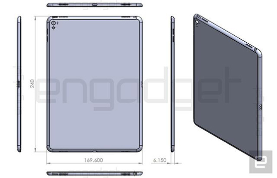 苹果iPad Air 3设计图曝光：机身厚了0.05mm