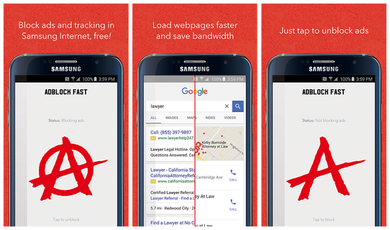 三星的屏蔽广告App迅速蹿红，然后就被谷歌下架了