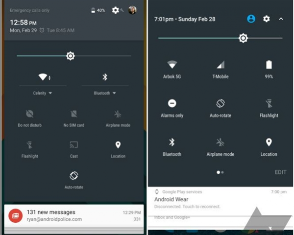 安卓7.0官方截图首曝！通知栏不一样了