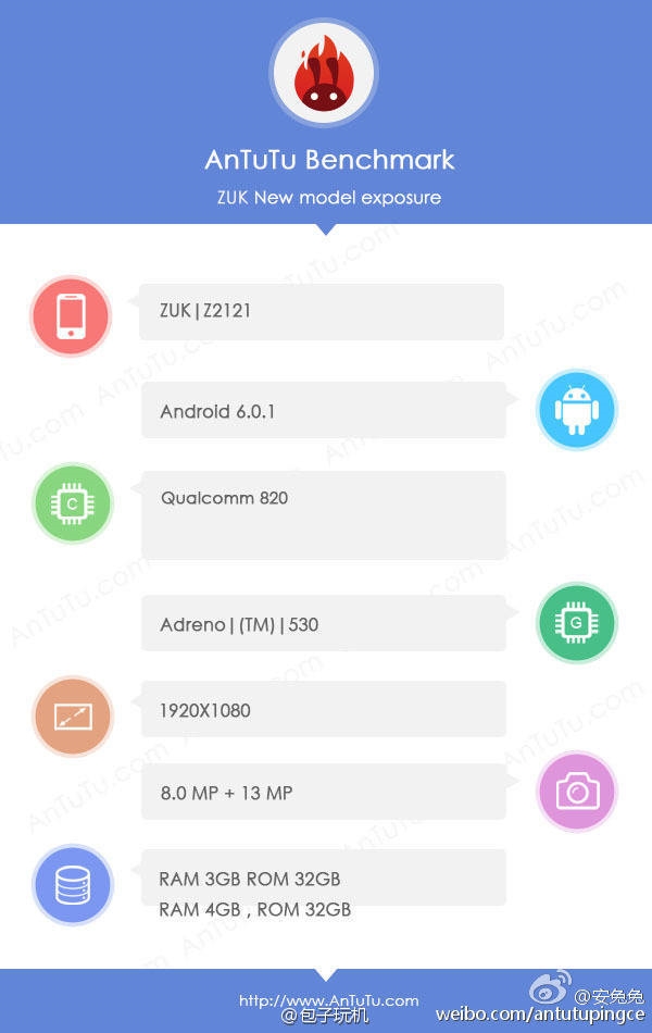 ZUK确认高通820旗舰下周发布，摄像头惹人瞩目