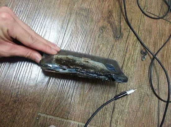 三星Note 7充电首炸！山寨充电器很危险