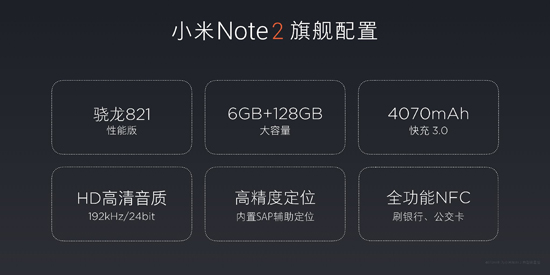 化身商务旗舰 双曲面小米Note2强势回归