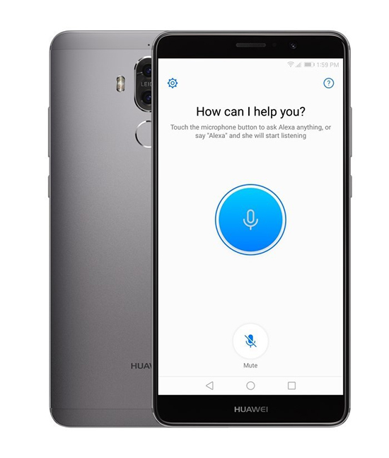 华为Mate 9成首款搭载Alexa安卓机 今日将推送更新