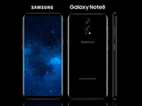 双摄加曲面屏 三星Note 8首爆渲染图