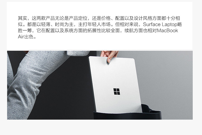 一图看懂：微软Surface Laptop与MacBook Air的差异