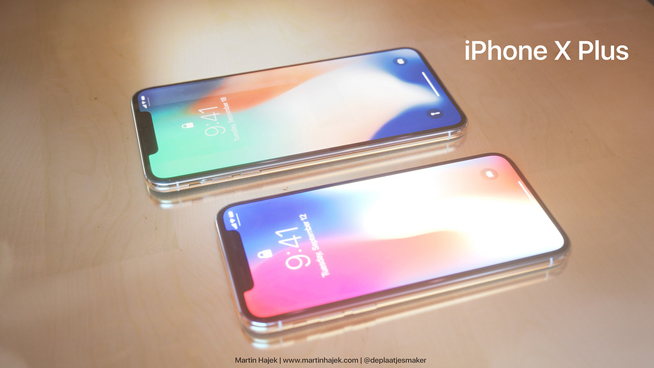 6.7寸iPhone X Plus概念机图赏：设计照搬？看了内心毫无波动