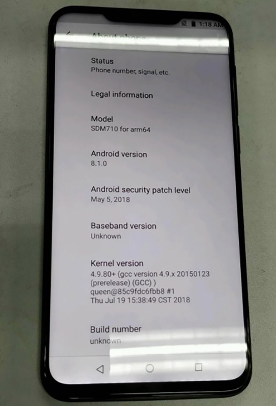 魅族X8真机照曝光：最终还是加入了“刘海屏”阵营 骁龙710加持